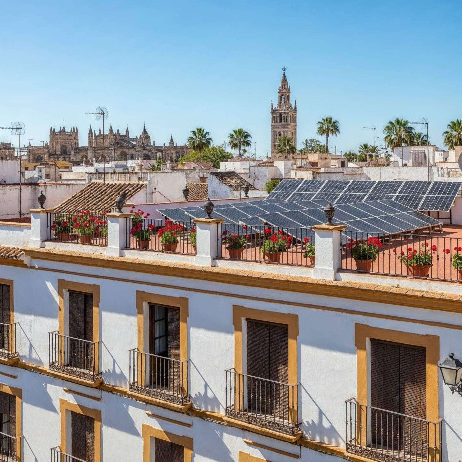 mantenimiento de placas solares en Sevilla